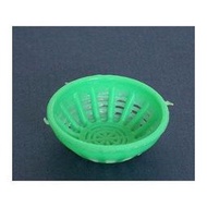 【袖珍屋】綠色塑膠圓籃(F0703A0087)