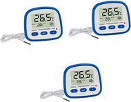 BESPORTBLE 3 Pcs Indoor and Outdoor Thermometer Refrigerator Thermometer Fridge Thermometer No Battery Thermometer White and Blue Thermometer Digital Thermometer C608 Thermometer Electronic