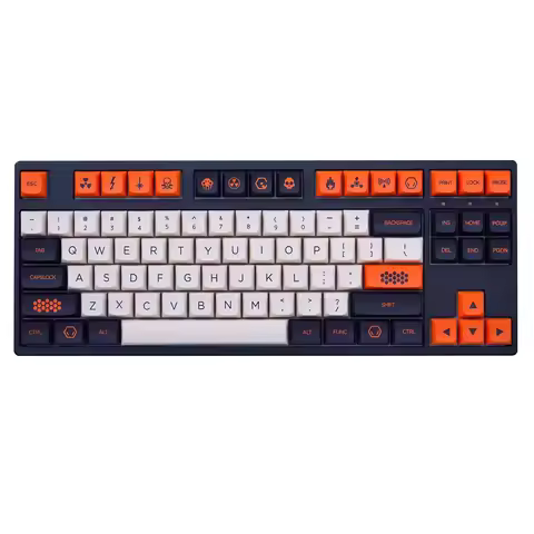 142 Keys/set GMK Carbon Keycaps PBT Dye Sublimation Key Caps XDA Profile Lightproof Key Cap For 68 7