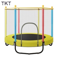 TKT Trampoline Family Children's Indoor Trampoline with Safety Net Small Trampoline Rub Bed Family Toy