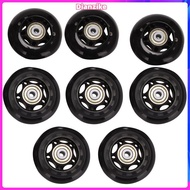8 Pack Inline Skate Wheels, Indoor/Outdoor Roller Skate Wheels, Replacement Wheels with Bearing 64mm