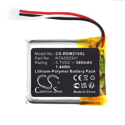 Cameron Sino 3.7V 380mAh Wireless Headset battery NTA552331, 0442-0053-01 for Rode Wireless Go II +T