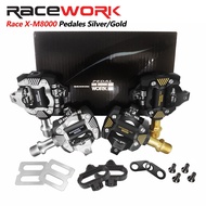 RACEWORK X-M8100 Cleats Pedal MTB Cleats Pedals Self-Locking SPD Bike Clipless Pedals Ultra Light Ca