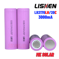 ถ่านชาร์จ 21700 3000mA Lishen LR2170LH ถ่านไฟฉายแรงสูง ถ่านสว่านไฟฟ้า สว่านไร้สาย สกู๊ตเตอร์ รถไฟฟ้า