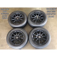 USED RIM OZ RACING 15 INCH WITH TYRE 195/55/15 FOR WAJA GEN2 SATRIA NEO PERSONA WIRA MYVI ALZA VIOS 