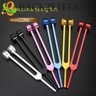 BACK2LIFEK 128 Hz Tuning Fork Set, Healing Chakra Sound Therapy Bio-Acoustic Tuning Fork, Colorful A