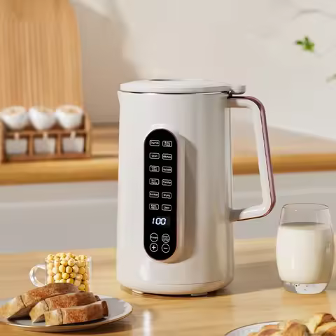 Portable 1.2L Soybean Milk Machine 10-leaf Blade Corn Juicer Blender Mini Soy Milk Maker Wall Breaki