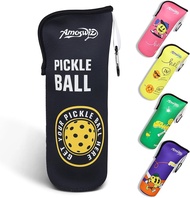 Pickleball Ball Holder - 1 Pc Pickle Ball Storage Bag Portable Tennis Pouch with Hook for Fence Prem