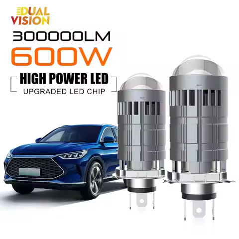 600W 300000LM Auto Lamp Mini Lens LED H4 Bulbs Headlight Car Motorcycle Dual Projector Len LED Autom