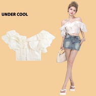 Áo Croptop Ren Bèo UNDERCOOL  Dáng Vintage Tiểu Thư