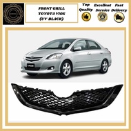 [ FREE LOGO ] TOYOTA VIOS BELTA NCP93 2007 - 2012 CARBON UV GLOSS BLACK FRONT BUMPER GRILL