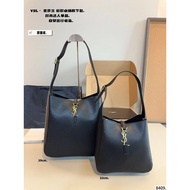 SAINT LAURENT SAINT LAURENT YSL LE5A7 Hook Buckle Opening Closing Design HOBO Bag Bucket Bag Handbag