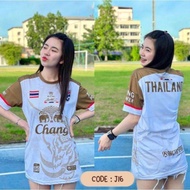 VCBR เสื้อยืด ลายทีมชาติไทย Chang สําหรับผู้หญิง 2023 XCVBRD