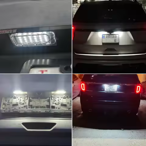 2PCS LED License Number Plate Light For Ford Escape Explorer Ranger Grand C-Max S-MAX B-Max Focus MK