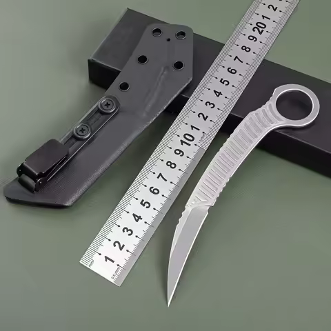 5Cr15MoV Steel Portable Outdoor Small Knives Utility Camping Fixed Blade Knife EDC tactical knife