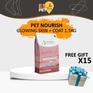 [Free Gift x15] PET UNIVERSE NOURISH Vitality Dog Food 1.5kg Glowing Skin Coat Salmon 皮肤和毛发狗糧 E5pet