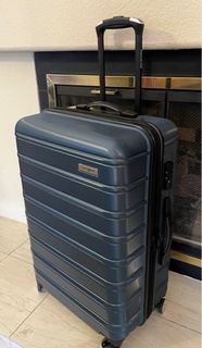 全新 samsonite 可擴充 24吋行李箱 藍色 omni2