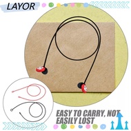 LAYORSG Earplug Lanyard, Silicone Travel Earplugs Cord Silicone Loop,  Double ring Anti-lost Safety 