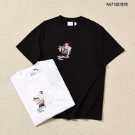 P PM9A Bur * Summer War Horse Heavy Industry Embroidery Round Neck Short Sleeve Men's t-Shirt Trendy