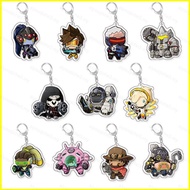 Overwatch Shimada Genji Hanzo DVA Tracer Cole Cassidy acylic key holder keychain bag pendant