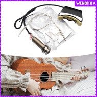 [Wenodxa] Ukulele Piezo Pickup Volume Control Easy Installation Guitar Active Pickup