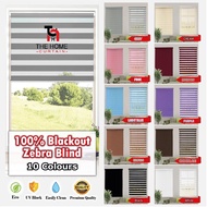 𝗭𝗘𝗕𝗥𝗔 𝗕𝗟𝗜𝗡𝗗 10 Colour / Bidai Zebra Moden / Bidai Tingkap / ROLLER BLINDS PREMIUM Zebra Blind