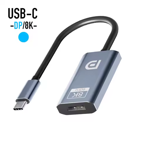 NEW USB-C Displayport 8K/60Hz 4K/144Hz Type C USB 3.1 To Display Port DP 1.4 Video Audio Alloy Conve