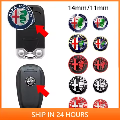 Car Sticker For Alfa Romeo 5/10Pcs 14mm For Alfa Romeo Giulia Stelvio MiTo Giulietta Tonale ALFA Car