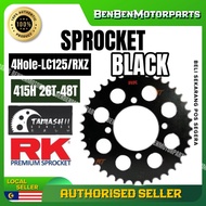 RK TAMASHII SPROCKET 415 HARDEN STEEL BLACK LC135 Y100 Y110 RXZ Y125ZR LAGENDA 110 LAGENDA ZR 14T-15
