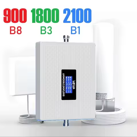 4g Signal Repeater 3g 900 1800 2100 Cellphone Signal Booster GSM 2G 3G 4G Cellular Signal Amplifier 