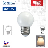 LED BULB 3W E27 - WARM LIGHT 3000K