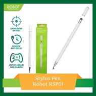 Stylus Pen 2 in 1 Robot RSP1 Universal White CODE S7M8