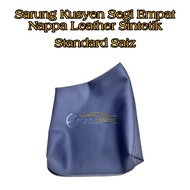 [1 Pcs] Sarung Kusyen Segi Empat Nappa Leather Sintetik Hand Sewing