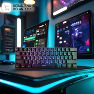 RGB Mechanical Feel Wireless 2.4G 61 Keys Gaming Keyboard