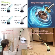 Winu Electric Spin Scrubber Cordless Bathroom Cleaning Brush Adjustable Extension