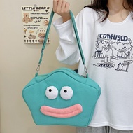 - Cute Cartoon Cute Funny Canvas Bag Female 2024 Funny Ugly Cute Shoulder Bag Clownfish Messenger Ba
