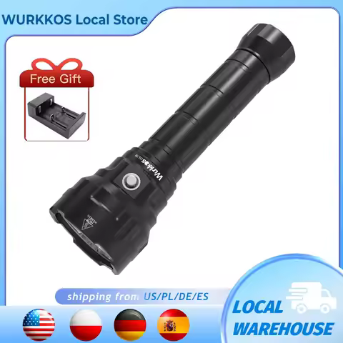 Wurkkos DL70 Scuba Diving Super Bright Double 26650 Battery 13000lm IPX8 Waterproof Underwater Dive 