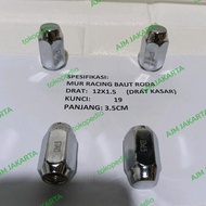 Racing nuts, car wheel bolts, key 19 12x1.5, price per piece