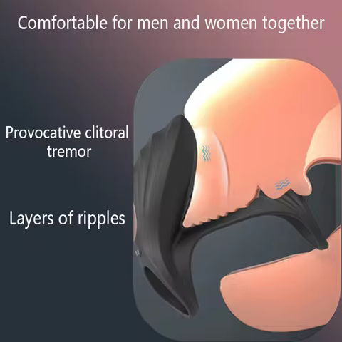 Double Ring Vibrator Wireless Remote Control Sperm Lock Ring Delay Ejaculation Erection Stimulation 