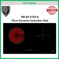 EF 70cm 2 Burner Induction Radiant Combi Cooker Hob HB IV 2734 A