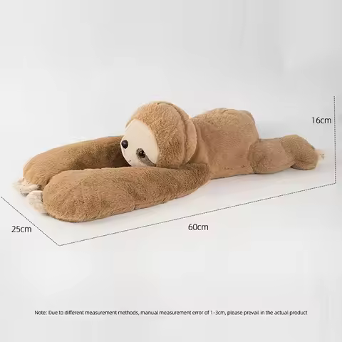 65CM 1kg Sloth Panda Weighted Stuffed Animals Cuddly Plush Pillow Giant Plushie Ideal Gifts