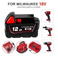 6000mAh Brand New 18V Milwaukee Milwaukee Replace Rechargeable Lithium Battery M18 Electric Drill An