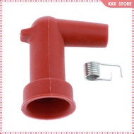 Spark Plug Cap 90 Degree W/ Rubber Boots for Outboard 15-60HP