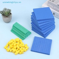 Unewtyu Base Ten 130Pcs For Math Place Value Base 10 Math Manipulatives Number Concepts Math Cubes F