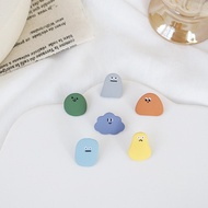 Cute cartoon cloud oil dripping silver needle Earrings simple baking varnish Earrings student Earrin