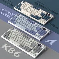 Bàn phím cơ không dây ATTACK SHARK K86 Apex Pro TKL 75%, Bàn phím chơi game 2.4G/Bluetooth/Có dây M7