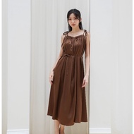 INNIU Aphrodite Dress Halter Satin Ikat