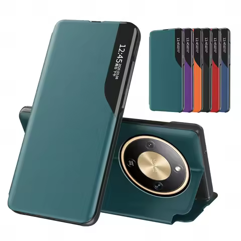 For Honor Magic8 Lite Cover Smart Flip Magnetic Leather Case HonorX9d X9d Magic8Lite Magic 8 Lite 5G