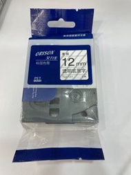 全新 12mm 標籤機代用色帶 打印帶 (適用Brother標籤機)