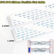 10Pcs 0.5MM FPC FFC Flexible Flat Cable A/B Type 100/200/300mm 4P 6/7/8/10/12/14/15/16/18/20/22/26/2